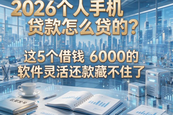 2026个人手机贷款怎么贷的？这5个借钱6000的软件灵活还款藏不住了