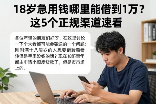 18岁急用钱哪里能借到1万？这5个正规渠道速看！