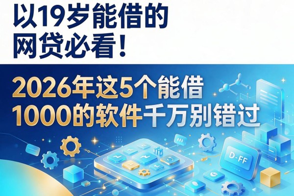 19岁能借的网贷必看！2026年这5个能借1000的软件千万别错过