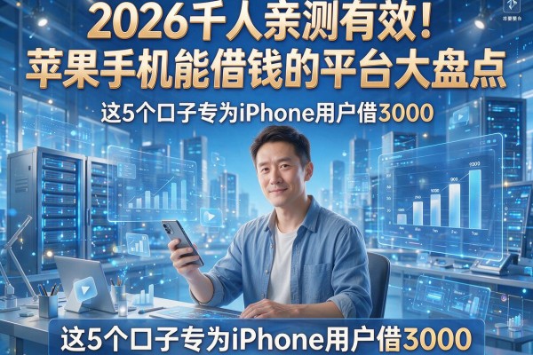 2026千人亲测有效!苹果手机能借钱的平台大盘点,这5个口子专为iPhone用户借3000