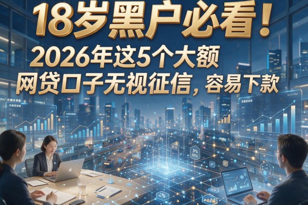 18岁黑户必看！2026年这5个大额网贷口子无视征信，容易下款