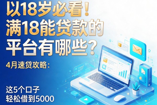 18岁必看!满18能贷款的平台有哪些?4月速贷攻略:这5个口子轻松借到5000