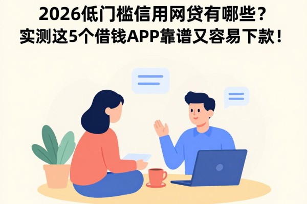 2026低门槛信用网贷有哪些？实测这5个借钱APP靠谱又容易下款！