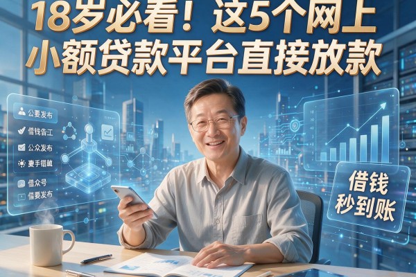 18岁必看!这5个网上小额贷款平台直接放款,借钱秒到账