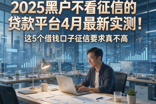 2025黑户不看征信的贷款平台4月最新实测！这5个借钱口子征信要求真不高