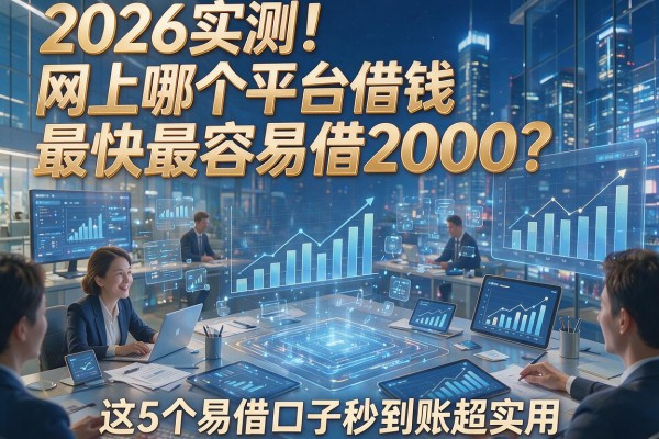 2026实测！网上哪个平台借钱最快最容易借2000？这5个易借口子秒到账超实用