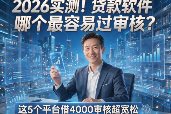 2026实测！贷款软件哪个最容易过审核？这5个平台借4000审核超宽松