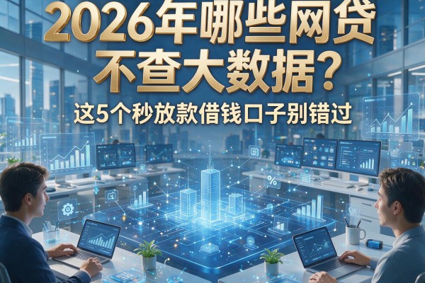 2026年哪些网贷不查大数据?这5个秒放款借钱口子别错过!