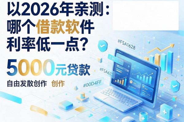 2026年亲测：哪个借款软件利率低一点？这五个平台5000元贷款利息超低