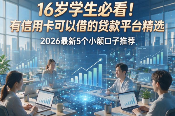 16岁学生必看！有信用卡可以借的贷款平台精选，2026最新5个小额口子推荐