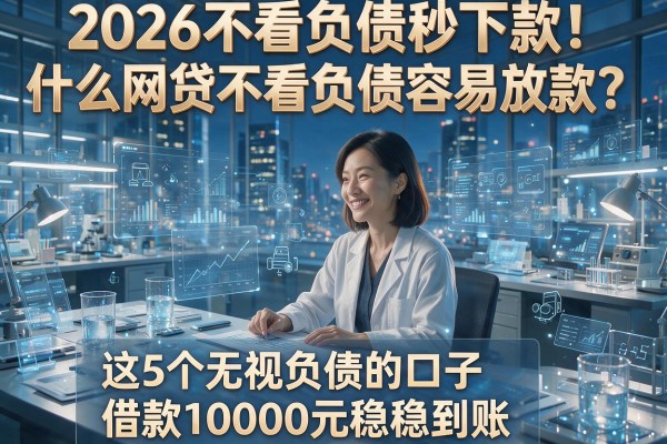 2026不看负债秒下款!什么网贷不看负债容易放款?这5个无视负债的口子,借款10000元稳稳到账
