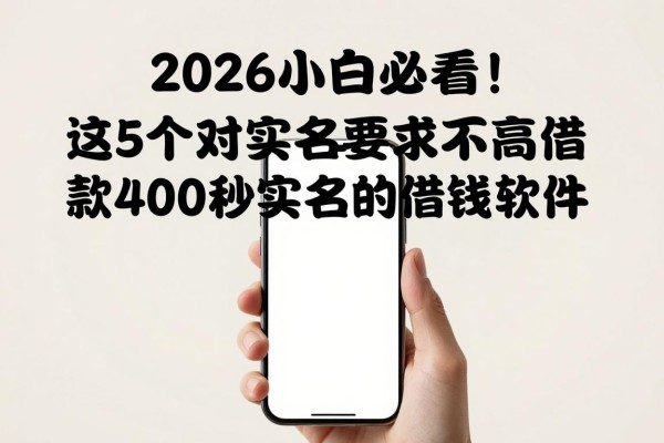 2026小白必看！这5个对实名要求不高、借款4500秒下的不用实名的借钱软件