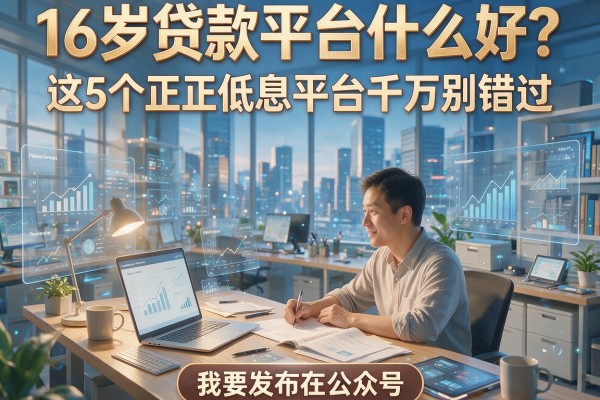 16岁贷款平台什么好？这5个正规低息平台千万别错过！