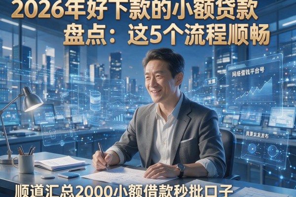 2026年好下款的小额贷款盘点:这5个流程顺畅,顺道汇总2000小额借款秒批口子!