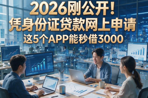 2026刚公开！凭身份证贷款网上申请，这5个APP能秒借3000