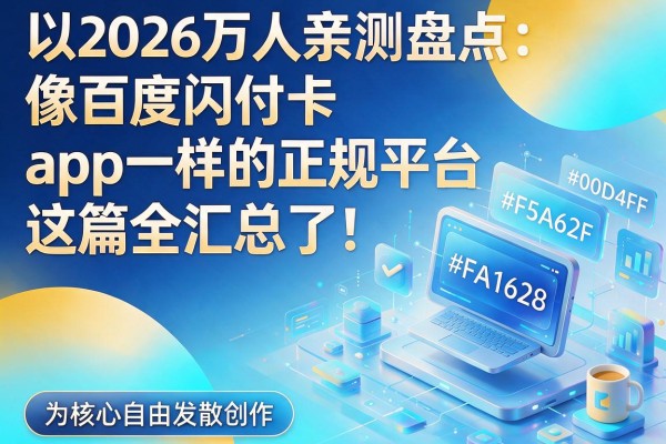 2026万人亲测盘点:像百度闪付卡app一样的正规平台,这篇全汇总了!
