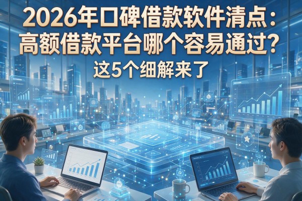 2026年口碑借款软件清点：高额借款平台哪个容易通过？这5个细解来了！