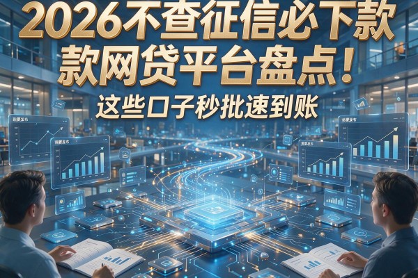 2026不查征信必下款网贷平台盘点！这些口子秒批速到账