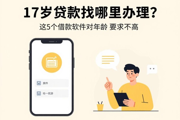 17岁贷款找哪里办理？这5个借款软件对年龄要求不高，临时周转超省心