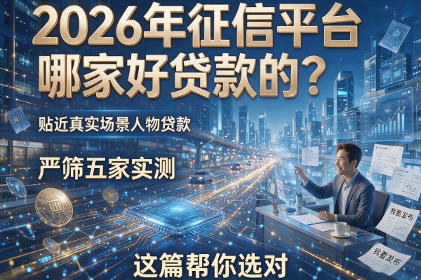 2026年征信平台哪家好贷款的？严筛五家实测，这篇帮你选对！