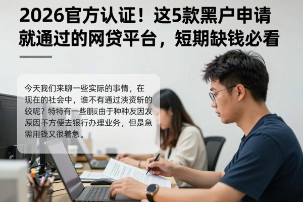 2026官方认证!这5款黑户申请就通过的网贷平台,短期缺钱必看