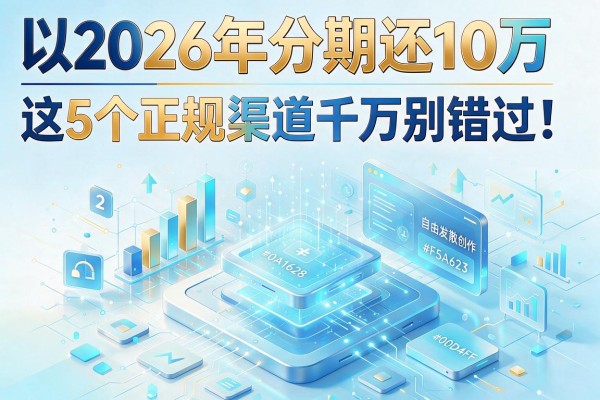 2026年分期还10万，这5个正规渠道千万别错过！