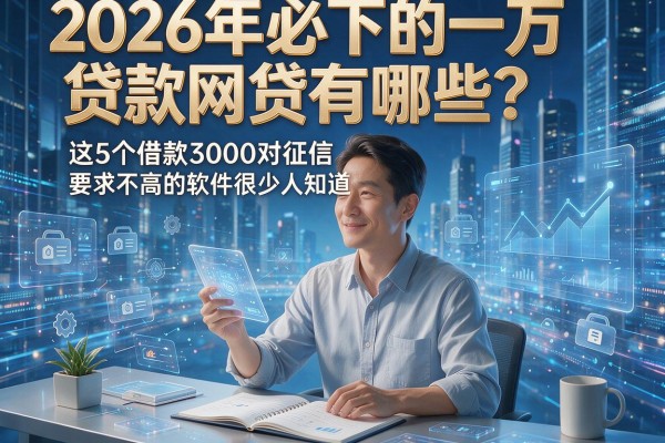 2026年必下的一万贷款网贷有哪些？这5个借款3000对征信要求不高的软件很少人知道！