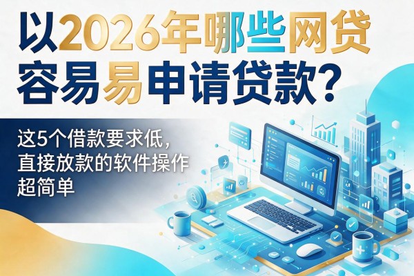 2026年哪些网贷容易申请贷款？这5个借款要求低、直接放款的软件操作超简单