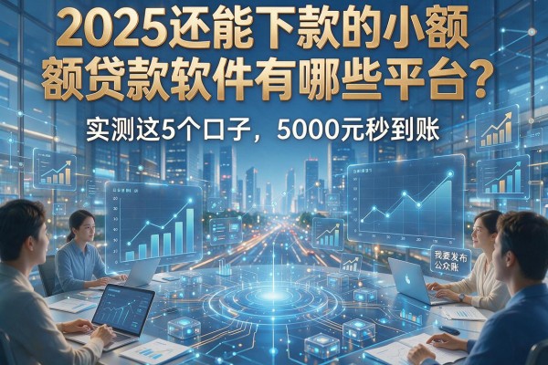 2025还能下款的小额贷款软件有哪些平台？实测这5个口子，5000元秒到账！