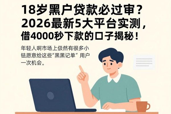 18岁黑户贷款必过审？2026最新5大平台实测，借4000秒下款的口子揭秘！