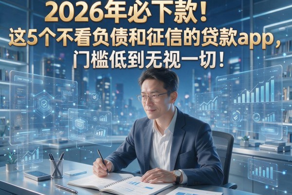 2026年必下款！这5个不看负债和征信的贷款app，门槛低到无视一切
