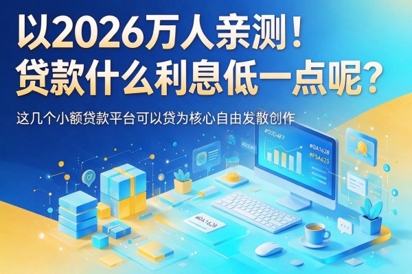 2026万人亲测！贷款什么利息低一点呢？这几个小额贷款平台可以贷