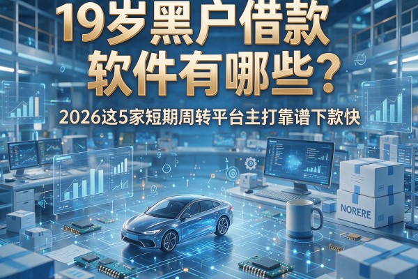 19岁黑户借款软件有哪些?2026这5家短期周转平台主打靠谱下款快