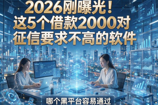 2026刚曝光!这5个借款2000对征信要求不高的软件,哪个黑平台容易通过?
