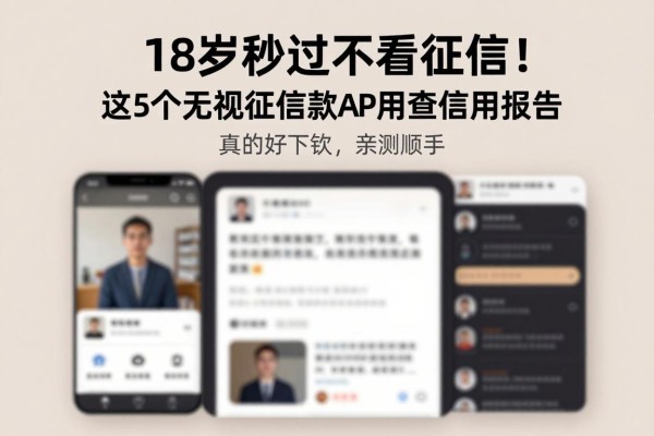 18岁秒过不看征信！这5个无视征信借款APP真的好下款，亲测顺手