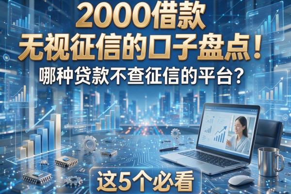 2000借款无视征信的口子盘点!哪种贷款不查征信的平台?这5个必看