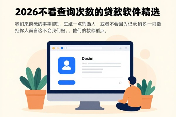 2026不看查询次数的贷款软件精选!这5个严筛推荐请收好