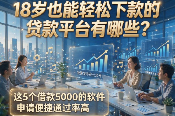 18岁也能轻松下款的贷款平台有哪些？这5个借款5000的软件年龄要求不高，申请便捷通过率高
