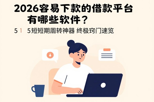 2026容易下款的借款平台有哪些软件？5个短期周转神器终极窍门速览