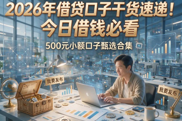 2026年借贷口子干货速递!今日借钱必看,500元小额口子甄选合集