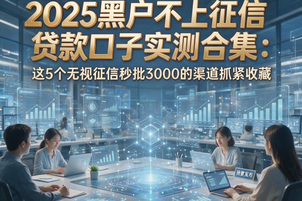 2025黑户不上征信贷款口子实测合集：这5个无视征信秒批3000的渠道抓紧收藏
