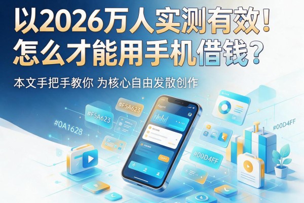 2026万人实测有效！怎么才能用手机借钱？本文手把手教你