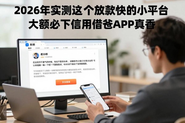 2026年实测这5个放款快的小平台，大额必下信用借款app真香！