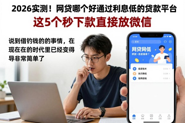 2026实测！网贷哪个好通过利息低的贷款平台？这5个秒下款直接放微信