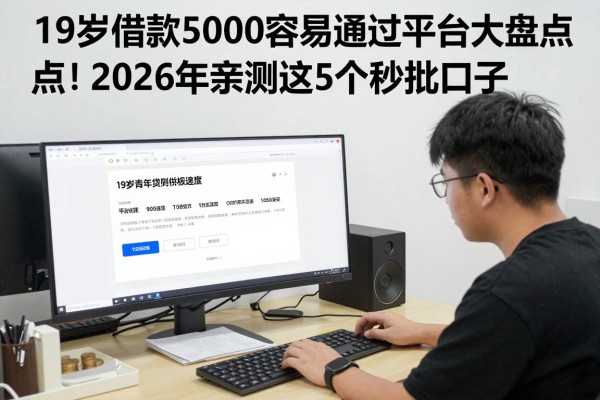 19岁借款5000容易通过平台大盘点！2026年亲测这5个秒批口子