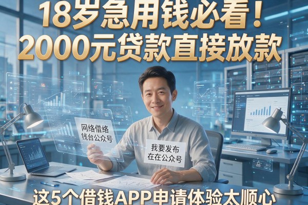 18岁急用钱必看!2000元贷款直接放款,这5个借钱APP申请体验太顺心