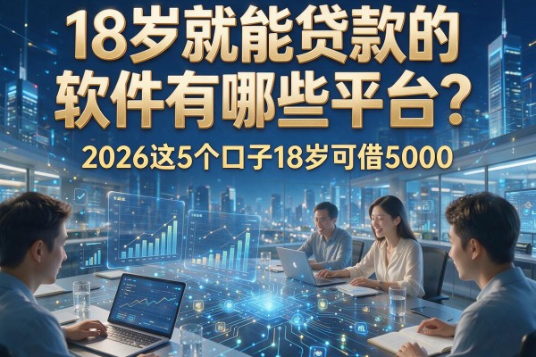 18岁就能贷款的软件有哪些平台？2026这5个口子18岁可借5000
