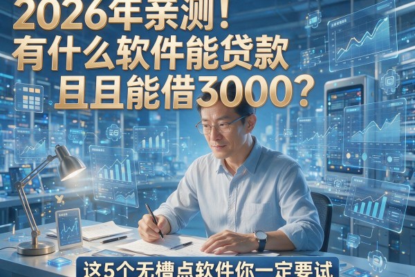 2026年亲测！有什么软件能贷款且能借3000？这5个无槽点软件你一定要试