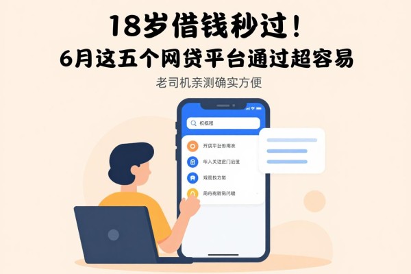18岁借钱秒过!6月这五个网贷平台通过超容易,老司机亲测确实方便
