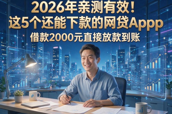 2026年亲测有效!这5个还能下款的网贷App,借款2000元直接放款到账